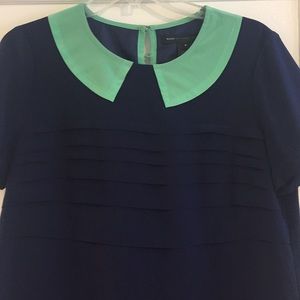 Navy ruffled marc by Marc jacobs silk dress